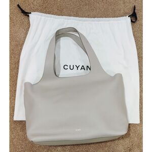 Cuyana System Tote Bag 13" (Earlier Version) Light Stone Gray Leather